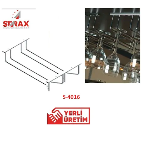 Starax S-4016-C Kadeh Askısı (2 Bölmeli) 23,5x35,5 cm