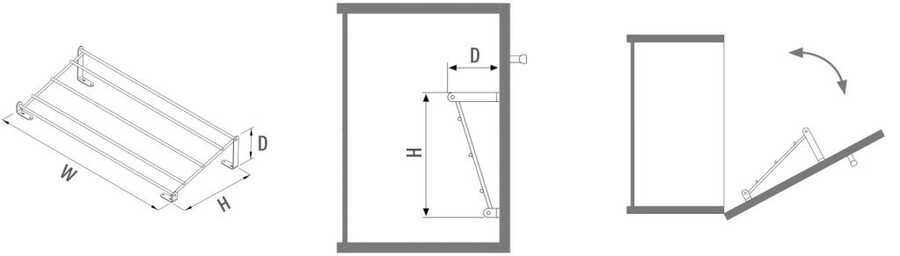 6133- Tek Raflı Kapağa Monte Ayakkabılık 80cm.