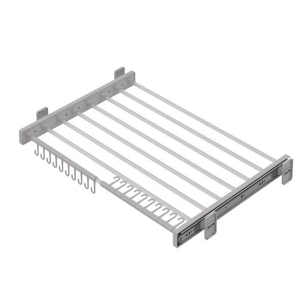 Starax S-6306-G Plastik Kapaklı Teleskopik Raylı Pantolonluk 700 mm Gri