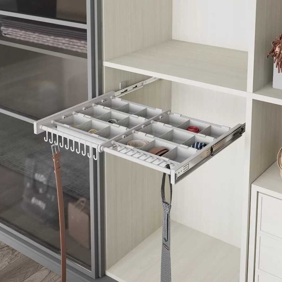 Starax S-6326-G Plastik Kapaklı Teleskopik Raylı Aksesuarlık 600 mm Gri