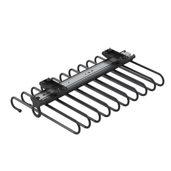 Starax S-6545-A Tavan Bağlantılı Raylı Pantolon Askısı Antrasit