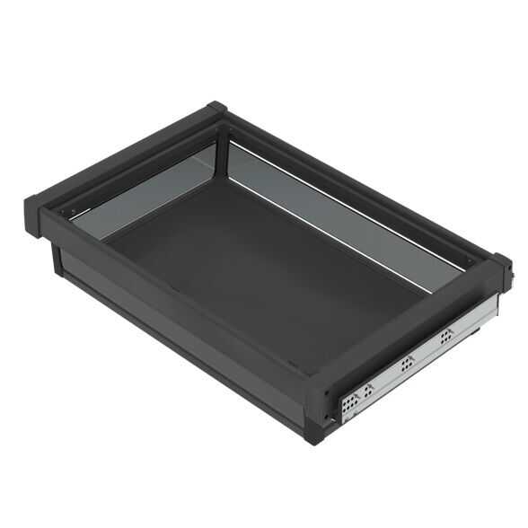 Starax 6702-A Alüminyum Çekmece 70 cm Gizli Raylı Antrasit