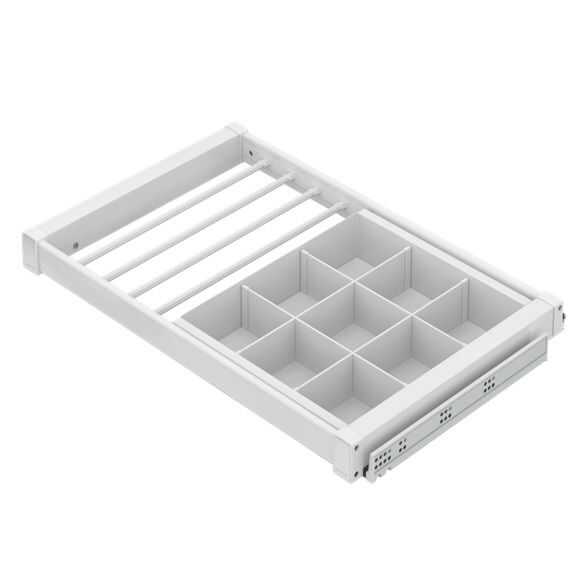 6706-Beyaz Alm Çekmeceli Pantolunluk 90cm(Gizli R)