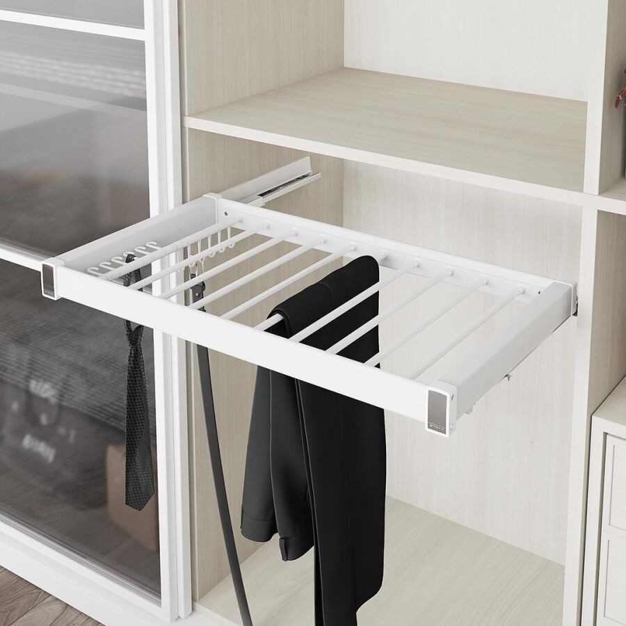 Starax S-6710-W Gizli Raylı Alüminyum Pantolonluk 900 mm Beyaz