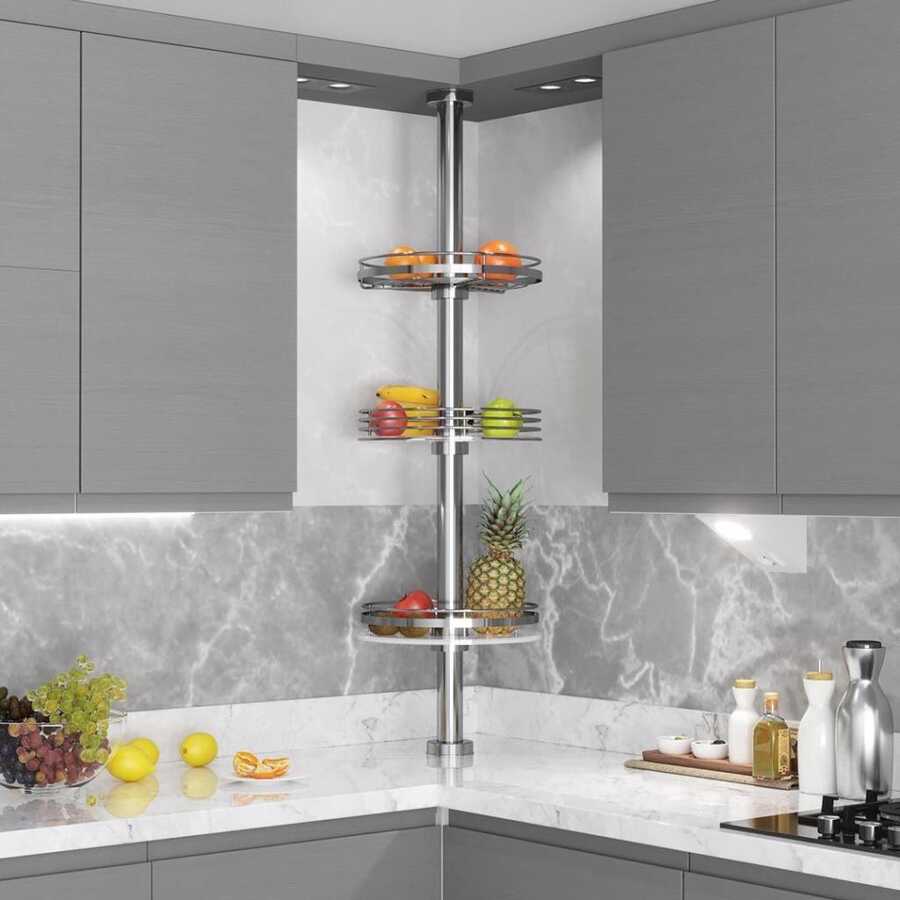 Starax 7041-3 Döner Sepetli Takım