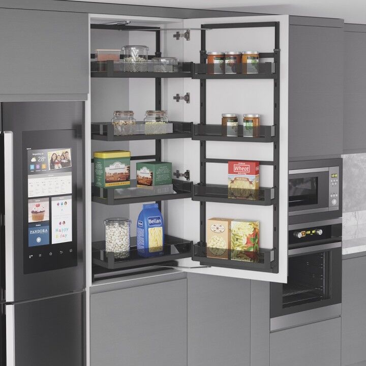 Starax S-1221-P.A İkiz Kiler Premium Antrasit 125-140 45 cm
