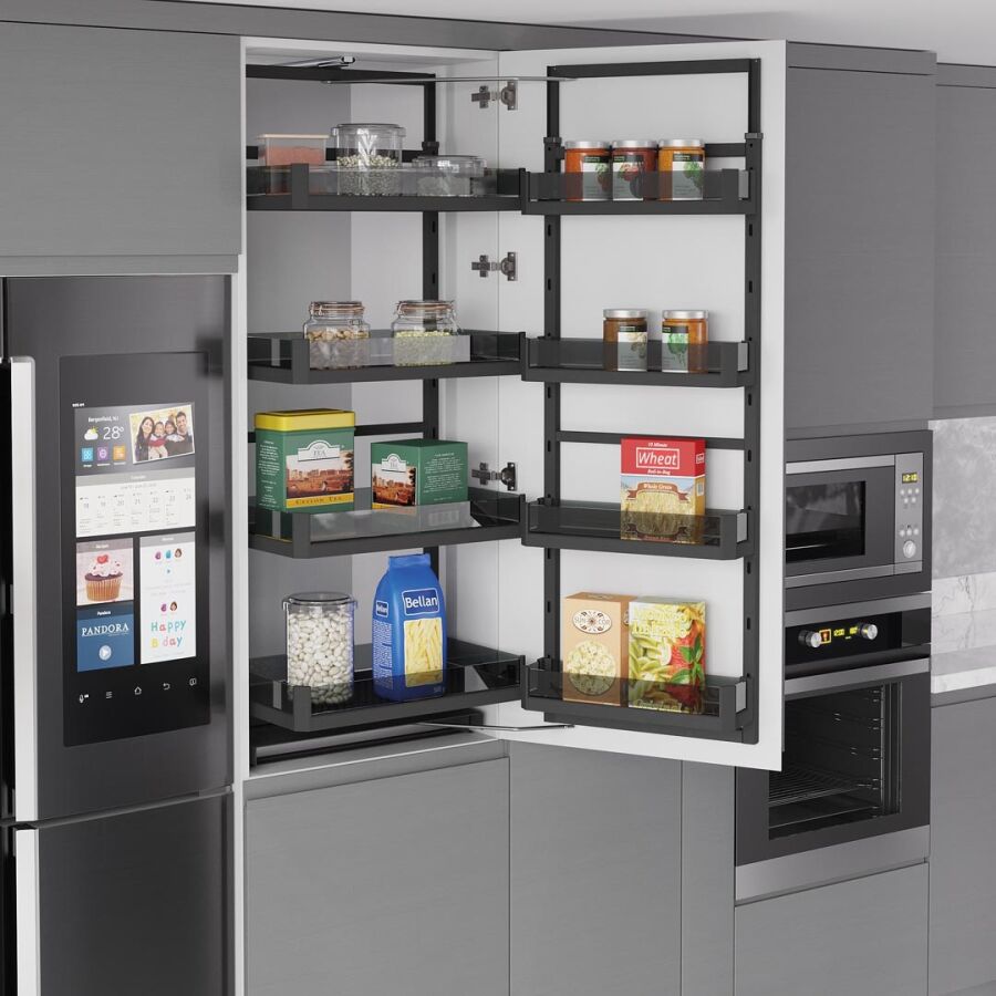 Starax S-1222-P-A İkiz Kiler Premium Antrasit 125-140 60 cm