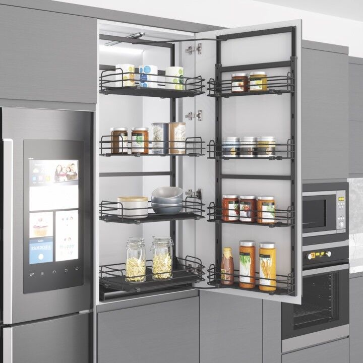 Starax S-1248-A Starax İkiz Kiler Ahşap Tablalı 170x185-60cm