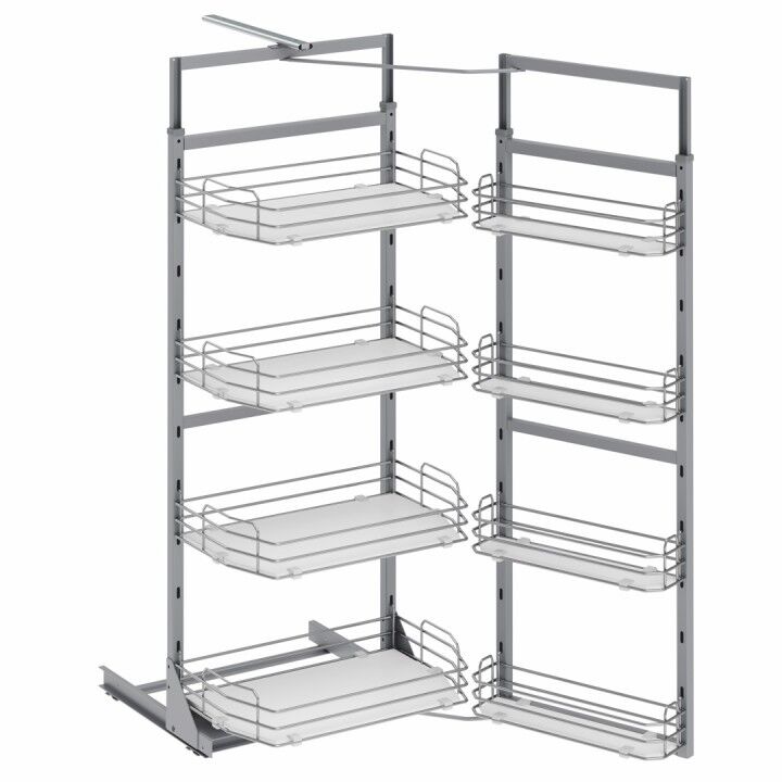 Starax S-1248-C Starax İkiz Kiler Ahşap Tablalı 170x185-60cm