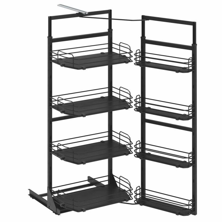 Starax S-1249 Ahşap Tabanlı İkiz Kiler 185-200cm Kapak 45cm Antrasit