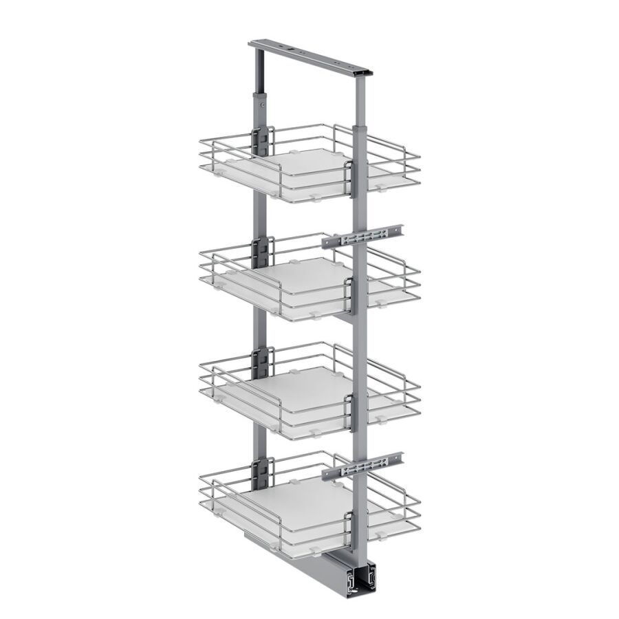 S-1853 155-170 30cm Kiler Frenli Ahşap Tab. Sepetli Krom