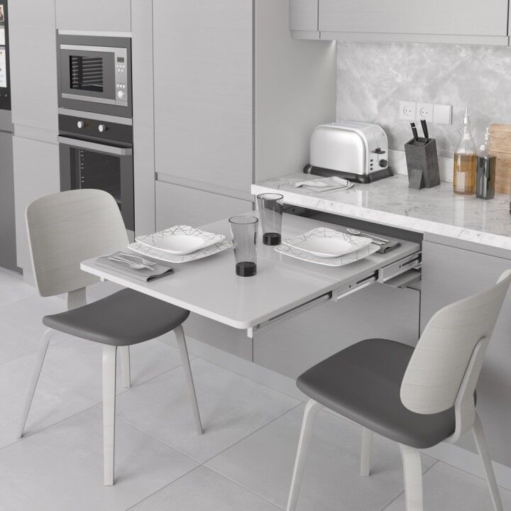 Starax S-2140-W Katlanır Masa Mekanizması 60cm Beyaz