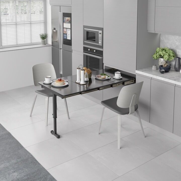 Starax S-2145-W Ayaklı Katlanır Masa Mekanizması 60cm Beyaz