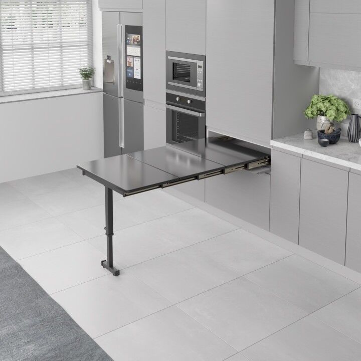 Starax S-2145-W Ayaklı Katlanır Masa Mekanizması 60cm Beyaz