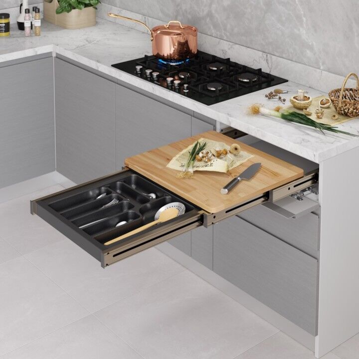 Starax S-2156-A Çekmece İçi Fonksiyonel Kesme Tablası 60cm Antrasit