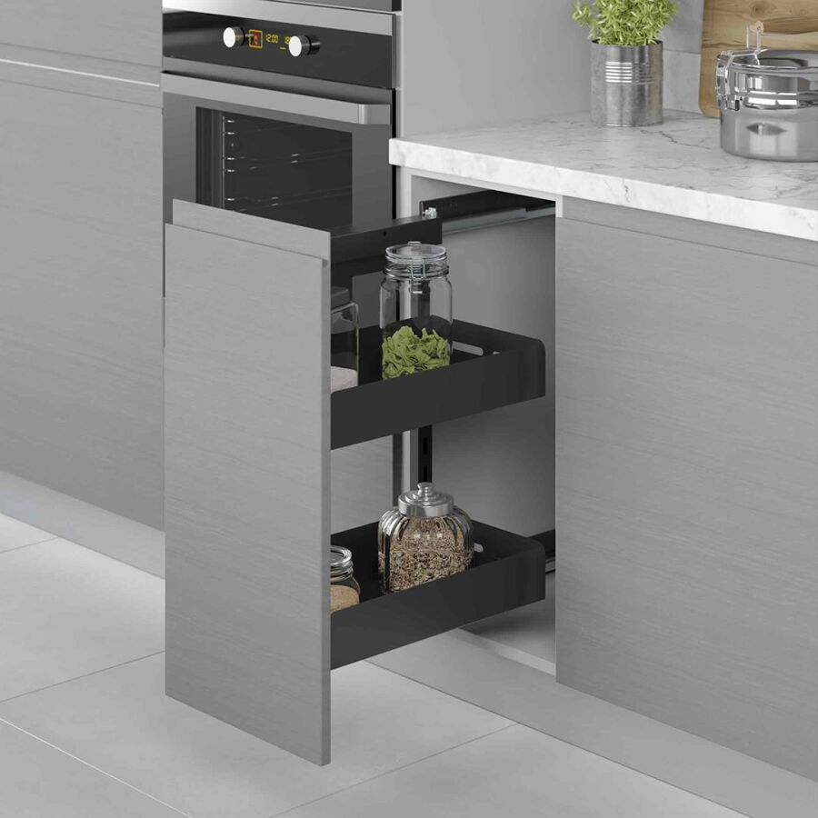 Starax S-2208-UB-A Yandan Raylı Ünite 90 Derece Sağ 255-205 mm Unigue Box Antrasit