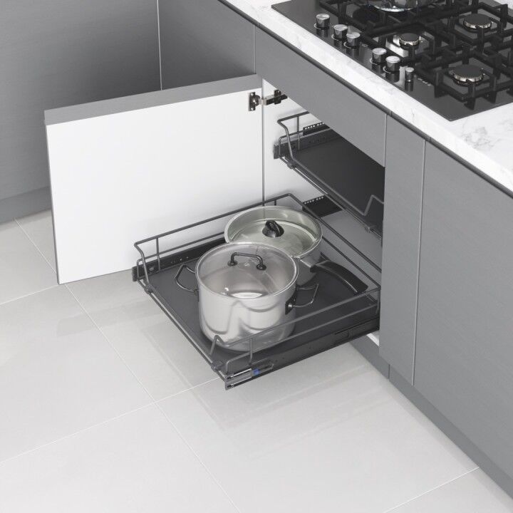 Starax S-2309- A Ahşap Tablalı Bağımsız Teleskopik Raylı Çekmece 45cm Antrasit