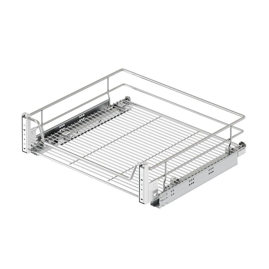 Starax S-2345-C Kapağa Mont. Çift Açılım Gizli Raylı Çekmece 55 cm Krom