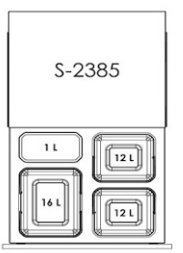 Starax S-2385- Kapağa Monte Çöp Kovası Frenli 60cm Antrasit