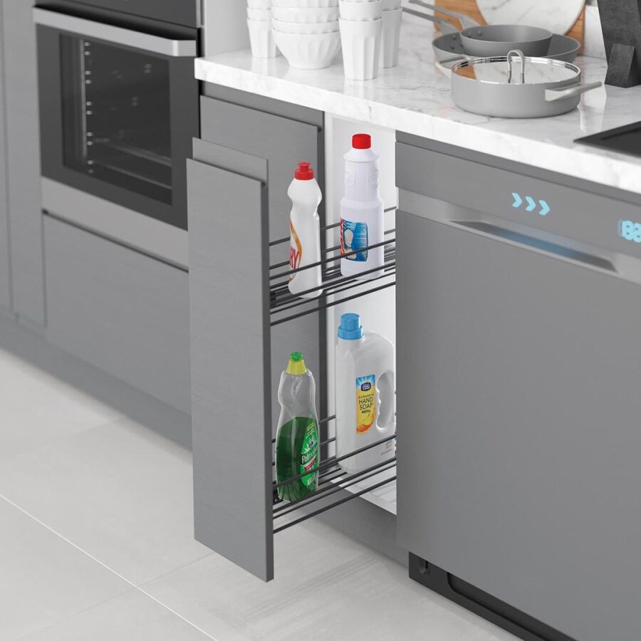 Starax S-2484 Ahşap Tabanlı Dtrj.Tek Açılım Sol 16cm Antrasit