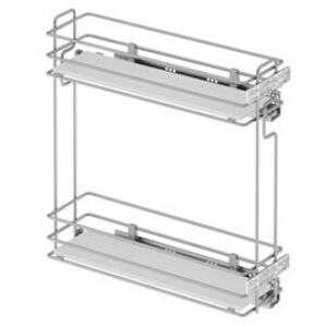 Starax S-2492-C Ahşap Tablalı Gizli Raylı Deterjanlık Sağ 16cm Krom