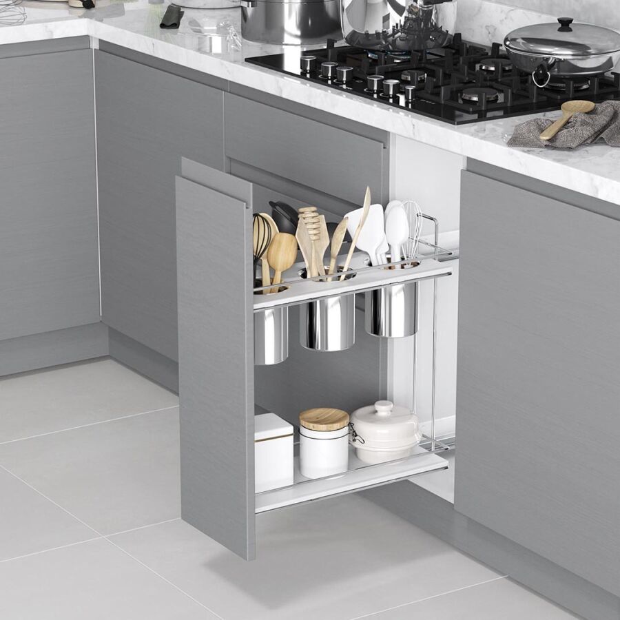 Starax S-2651 GİZLİ RAYLI AHŞAP TABLALI KEPÇELİK SOL