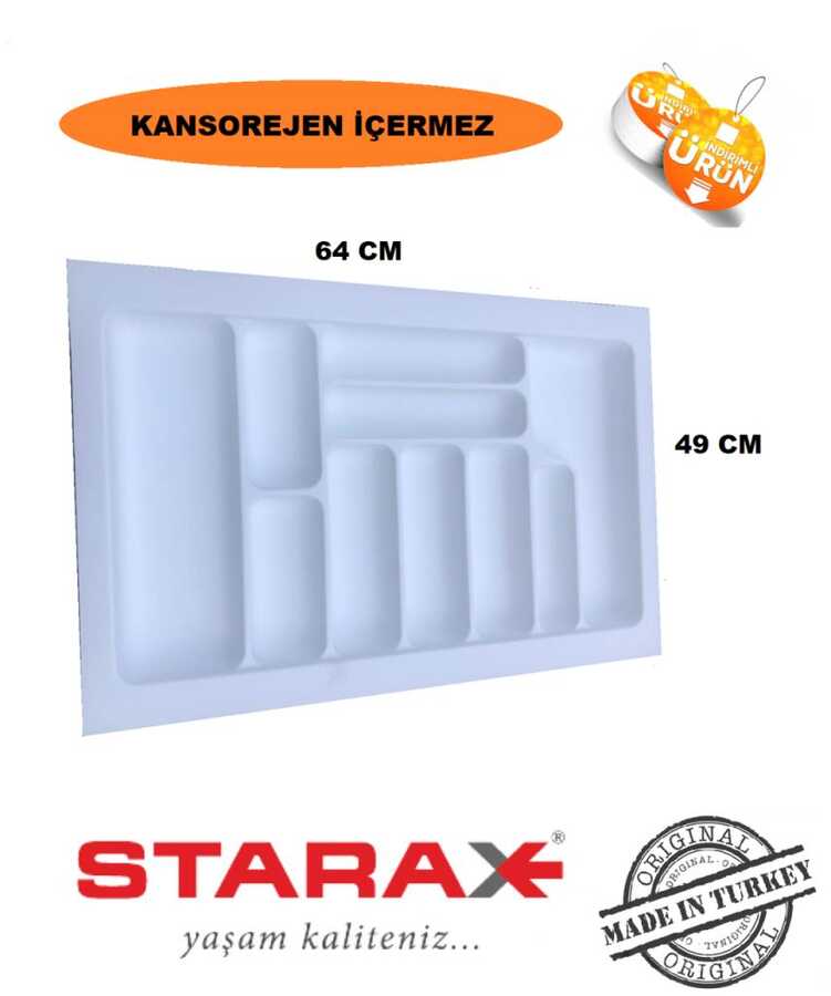 S-2657 Plastik Kaşıklık 70 cm Beyaz