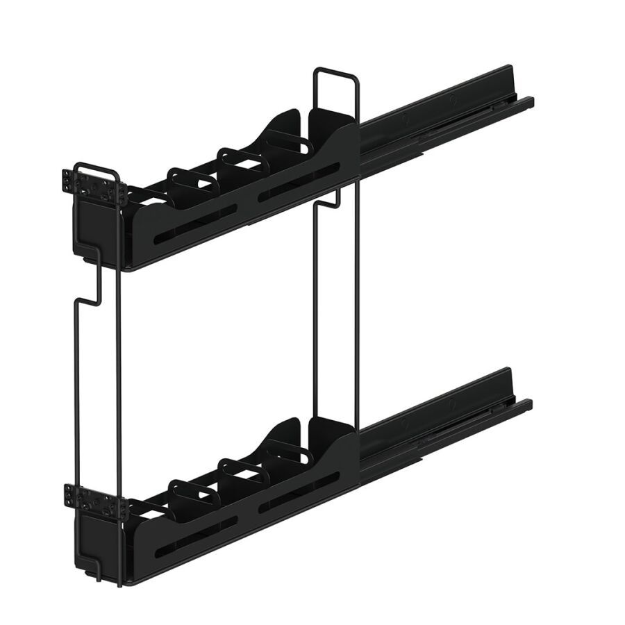 Starax S-2662-US.A Kaymaz Yüzeyli Şişelik.Gizli Raylı Çift Açılım Sol Unigue Slim-Antrasit