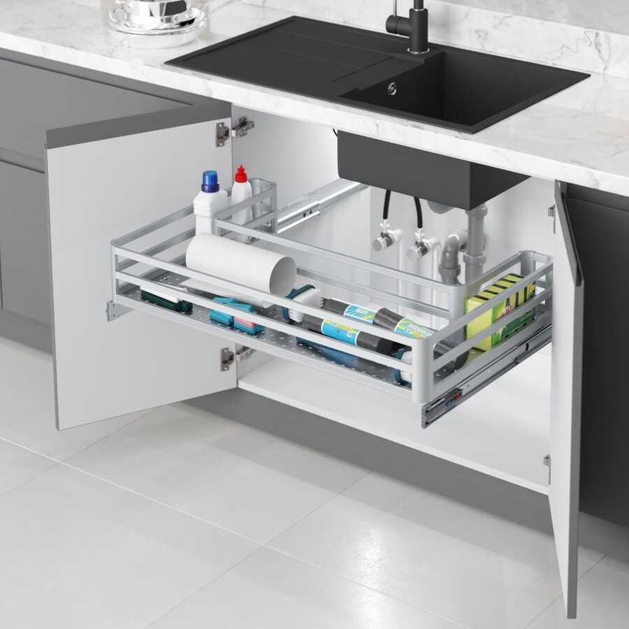Starax S-2741-G Alm. Evye Altı Çekmece 80 cm Gri