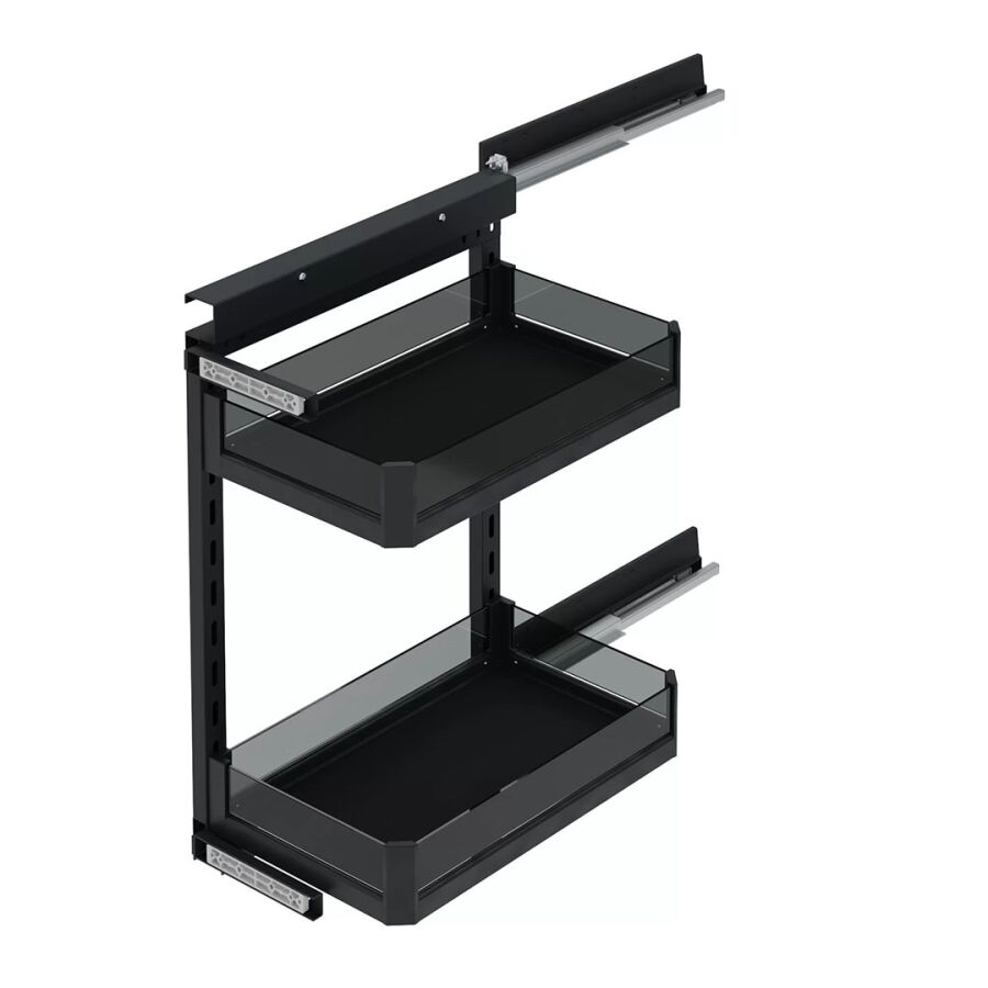 S-2794-P-A Premium Yandan Gizli Raylı Ünite (90 Derece) Antrasit