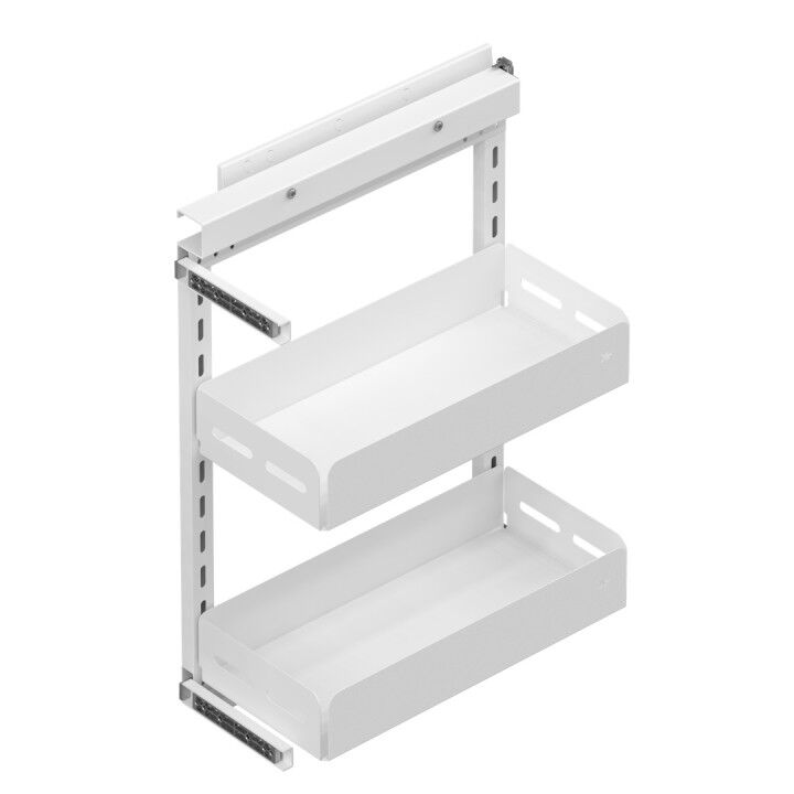 Starax S-2794-UB-W Unique Box Yandan Gizli Raylı Ünite (90 Derece) Beyaz 40cm
