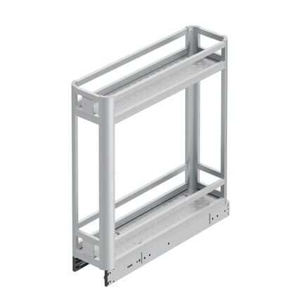 Starax S-2803 Alttan Teleskopik Raylı Alüminyum Deterjanlık 25 cm Gri