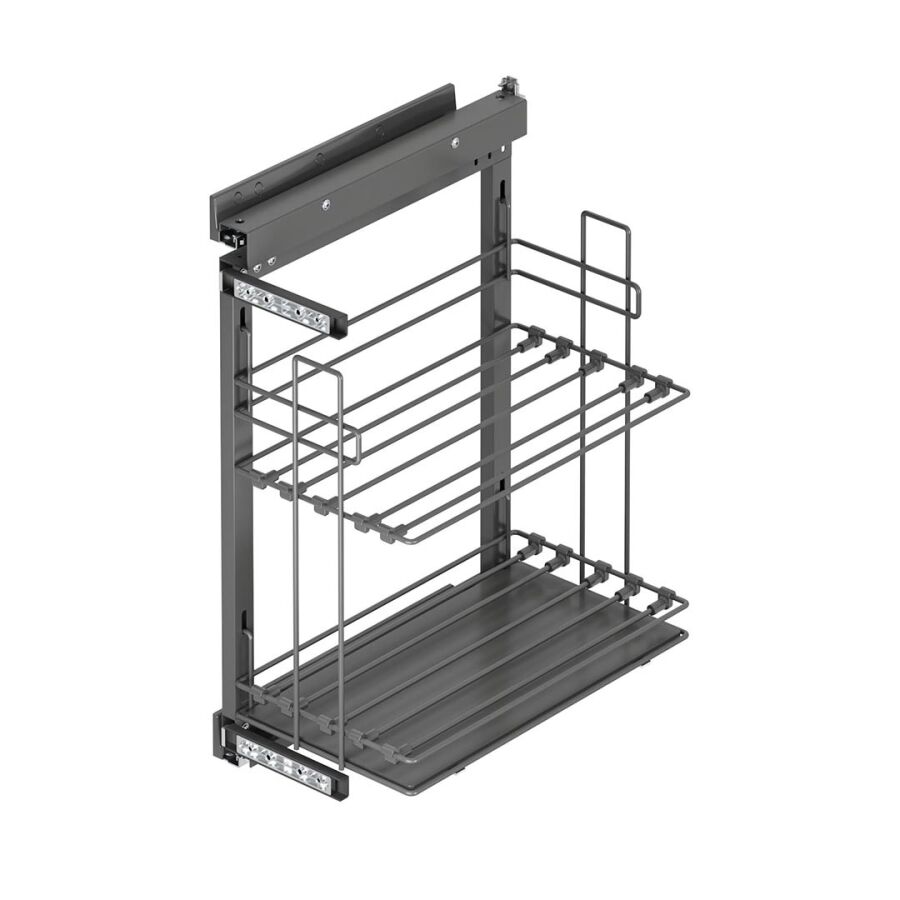 Starax S-2895-A Yandan Gizli Raylı Tepsilik 30cm Sağ Antrasit