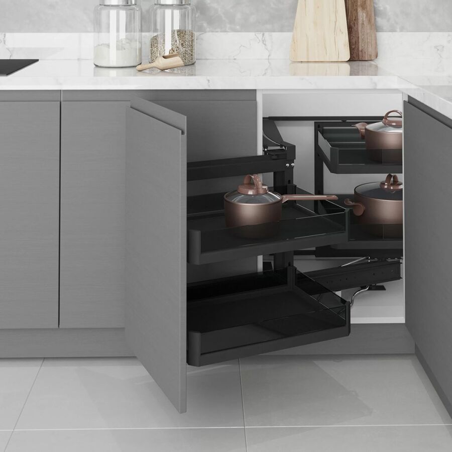 Starax S-3002-P-A Kapağa Monte Körköşe Mekanizması Sağ 45 cm Premium Antrasit