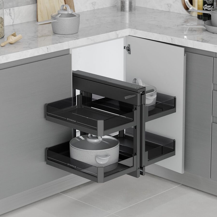 Starax S-3111-P-A Bağımsız Körköşe Mekanizması 55 cm Premium Antrasit