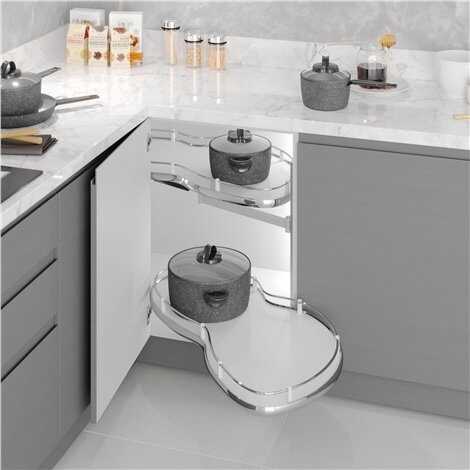 Starax S-3124-C Döner Tablalı Körköşe Mekanizması sağ 60 cm