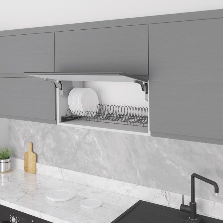 Starax S-5155- Yüksek Bölmeli Tabak Rafı 60cm Antrasit