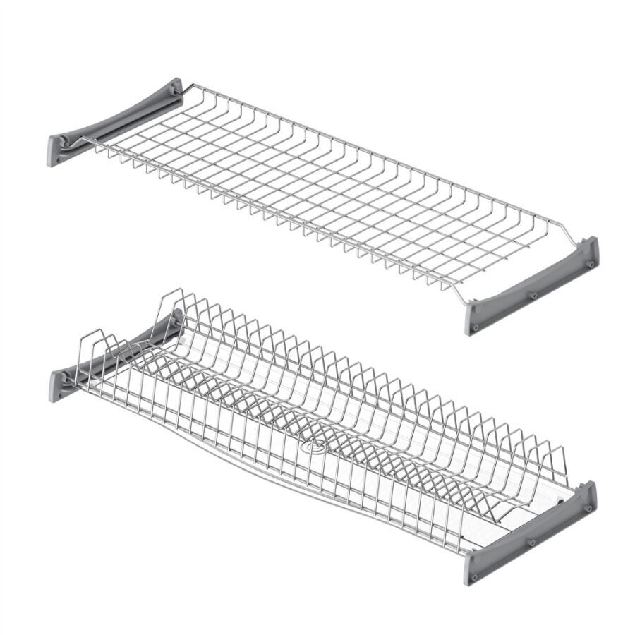 Starax S-5163 Plastik Tepsili Bardaklık Seti 60 cm Krom