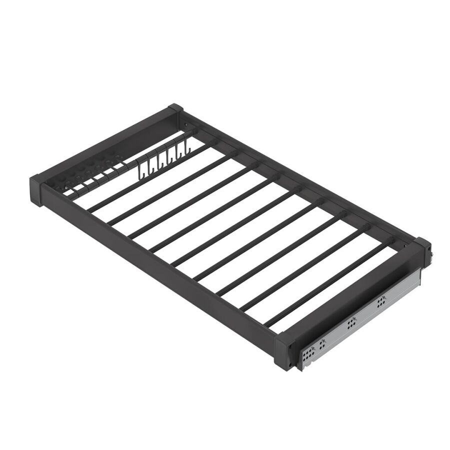 Starax S-6708-A Gizli Raylı Alüminyum Pantolonluk 700 mm Antrasit