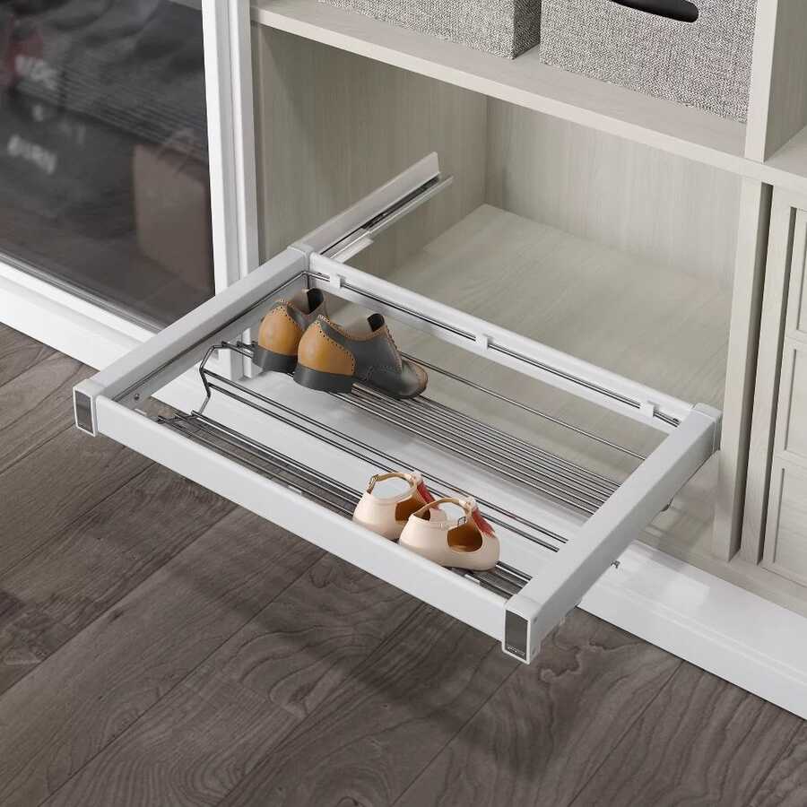S-6731 Beyaz Alm.Ayakkabılık 60cm Frenli