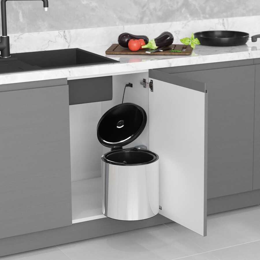 Starax S-2251-SS Starax Çöp Kovası Paslanmaz Çelik