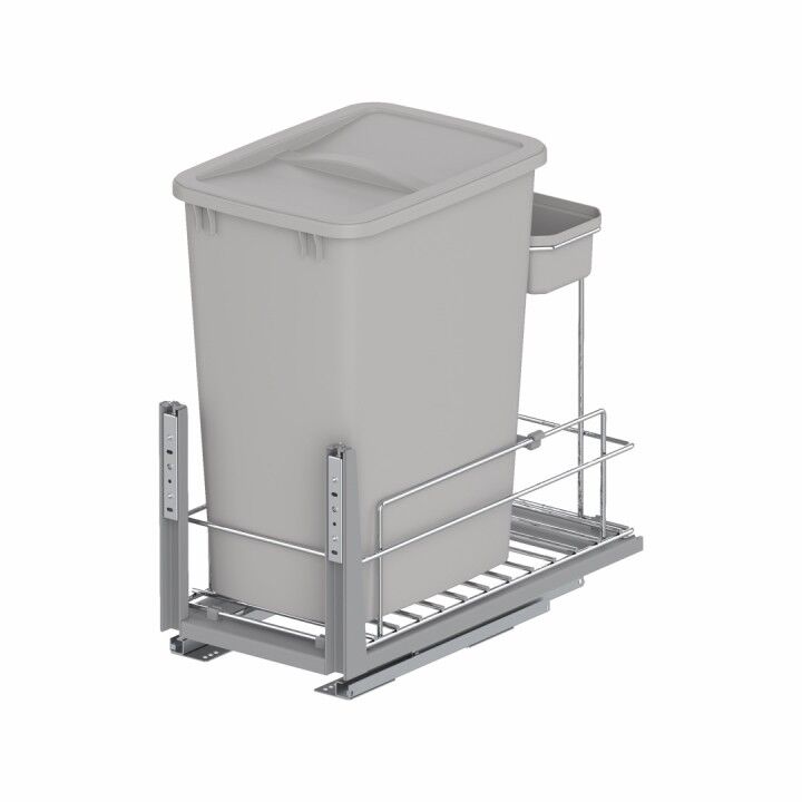 Starax S-2597-G Zemin Bağlantılı Gizli Raylı Çöp Kovası 35+1 Lt