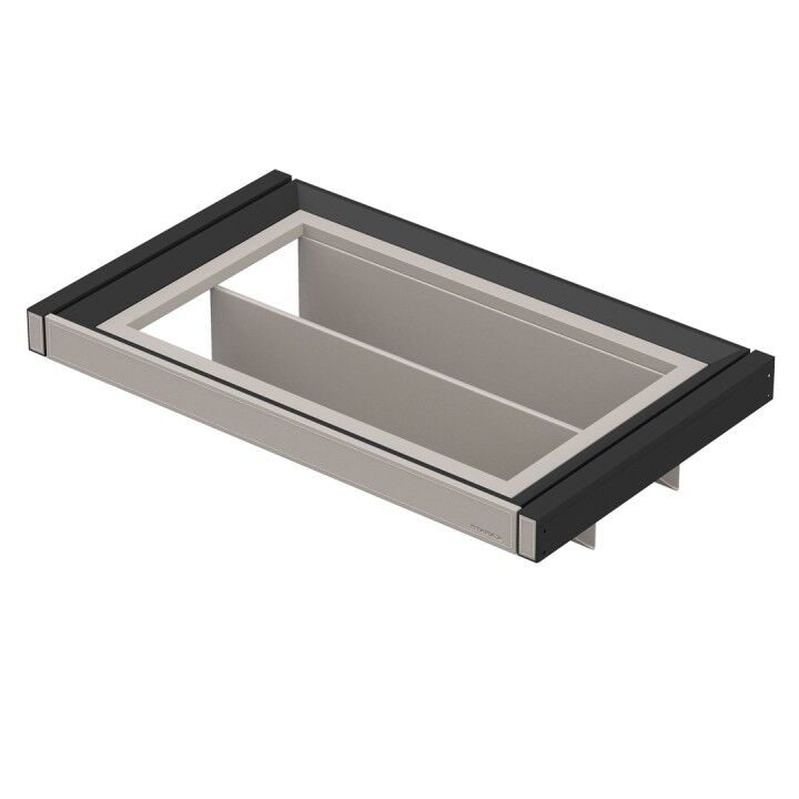 Starax S-6435-A Leather Touch Gizli Raylı Ayakkabılık - 600 mm - Antrasit