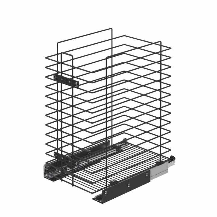 Starax S-8052-A Gizli Raylı Çamaşır Sepeti 35 cm Antrasit