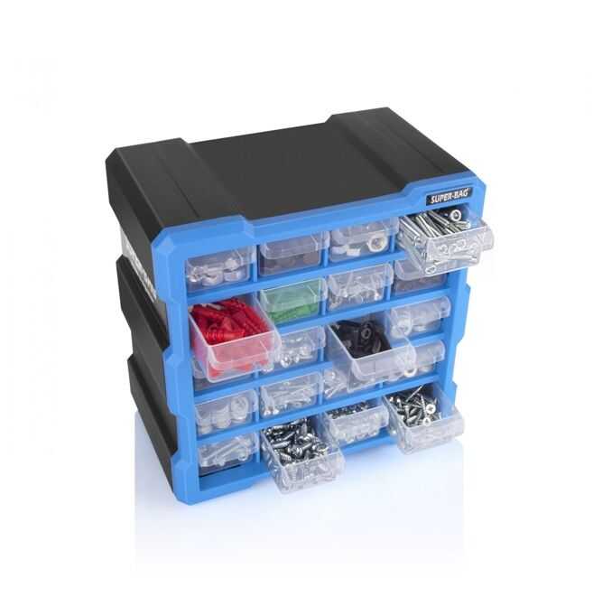 ASR-6006 20'li Yatay Monoblok Çekmece Alet Takım Çanta Seti