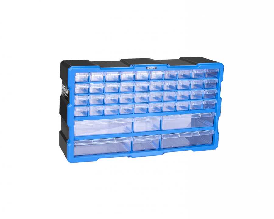 ASR-6017 Mega Monoblok Çekmece ALet Takım Çanta Seti 46 lı