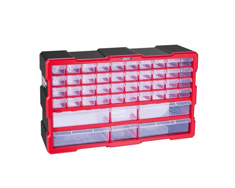 ASR-6017 Mega Monoblok Çekmece ALet Takım Çanta Seti 46 lı