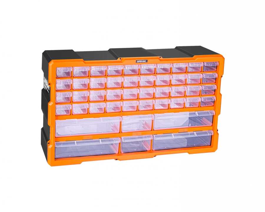 ASR-6017 Mega Monoblok Çekmece ALet Takım Çanta Seti 46 lı