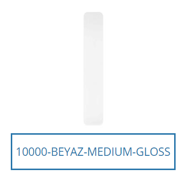 Kenar Bandı Dar Beyaz Parlak
