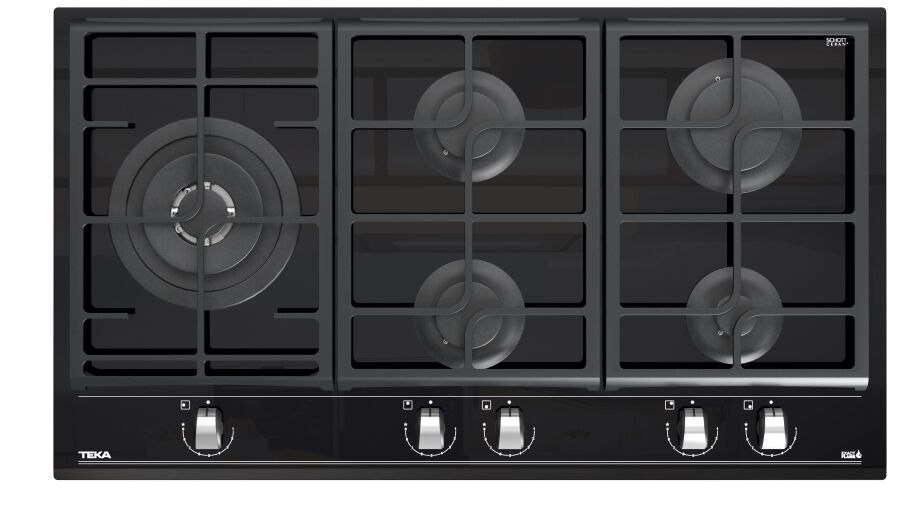 Teka GZC 95320 XBN ExactFlame 90 cm Gazlı Ocak Siyah